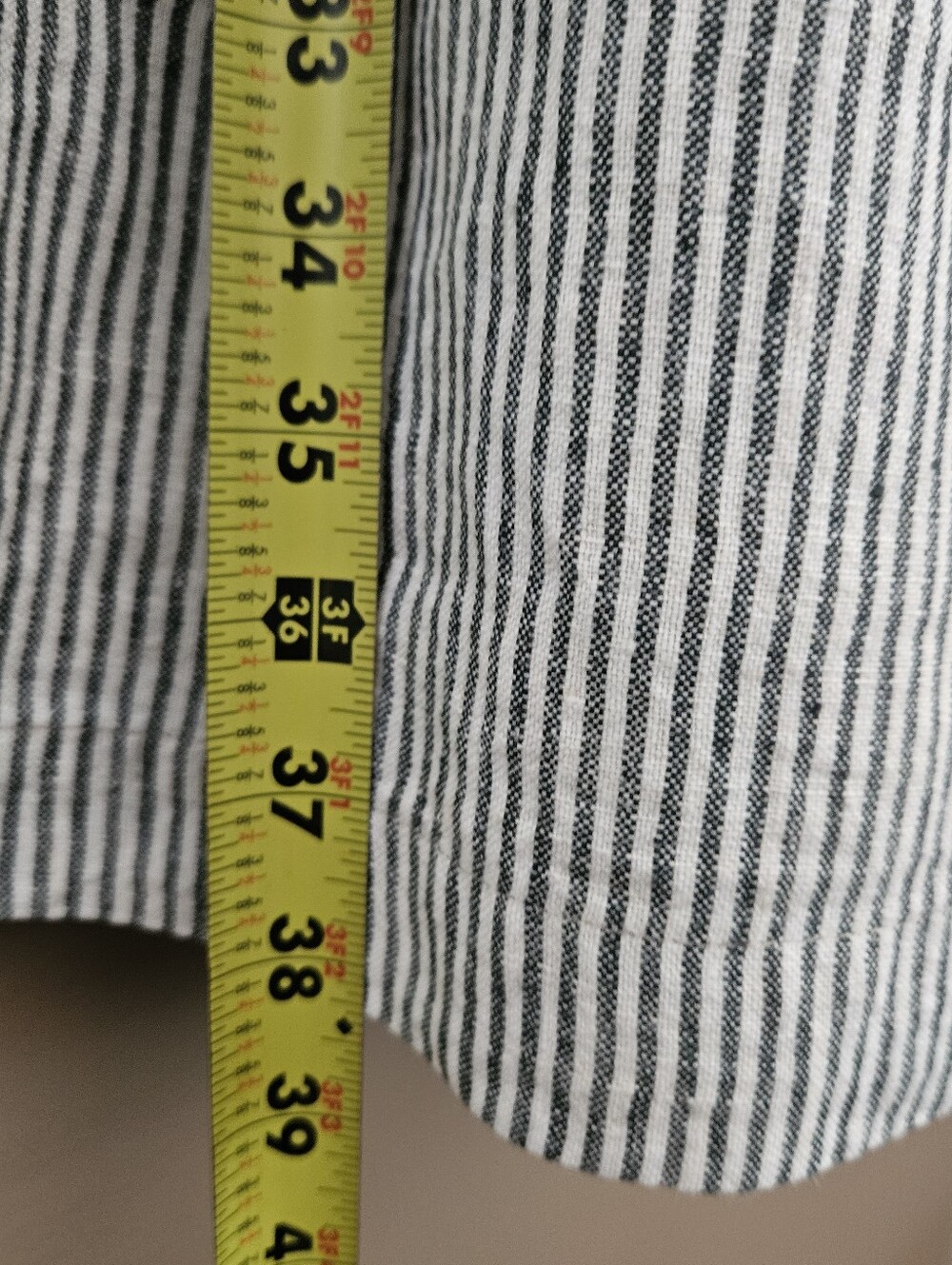 notPERFECTLINEN Blue and White Striped Midi Dress - Picture 11 of 13